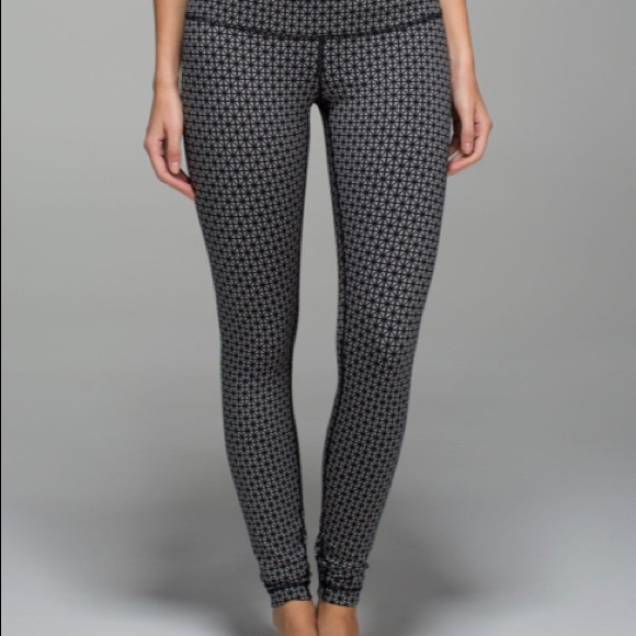 Lululemon sz 8 Wunder Under Geometric leggings - Picture 5 of 13
